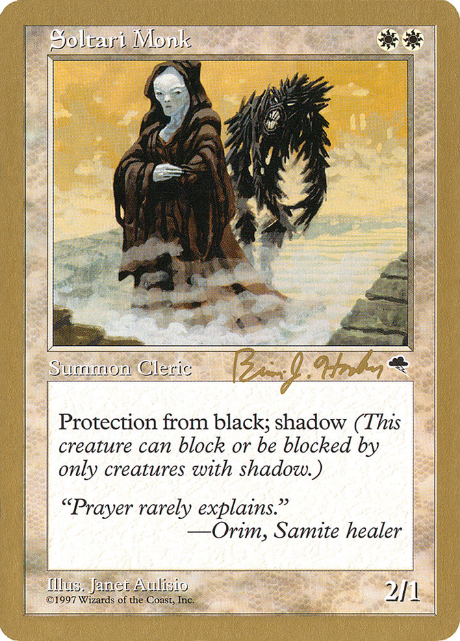 Soltari Monk (Brian Hacker) [World Championship Decks 1998] | Exor Games Truro