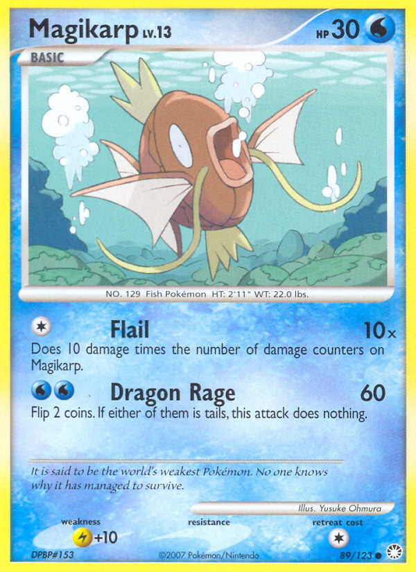 Magikarp (89/123) [Diamond & Pearl: Mysterious Treasures] | Exor Games Truro