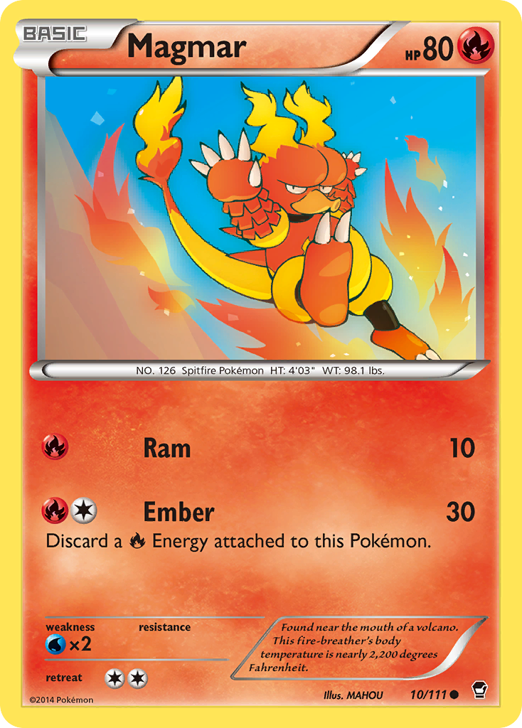 Magmar (10/111) [XY: Furious Fists] | Exor Games Truro