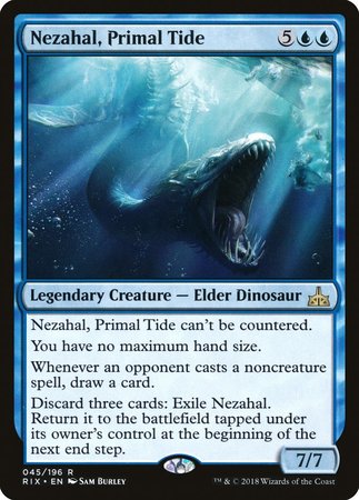 Nezahal, Primal Tide [Rivals of Ixalan] | Exor Games Truro