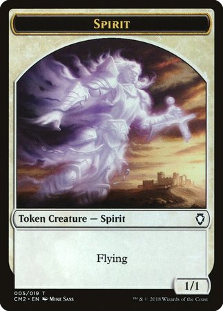 Spirit Token [Commander Anthology Volume II Tokens] | Exor Games Truro