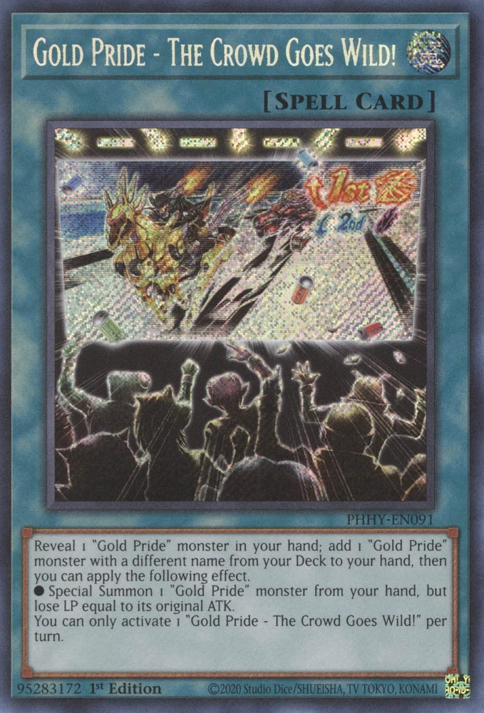 Gold Pride - The Crowd Goes Wild! [PHHY-EN091] Secret Rare | Exor Games Truro