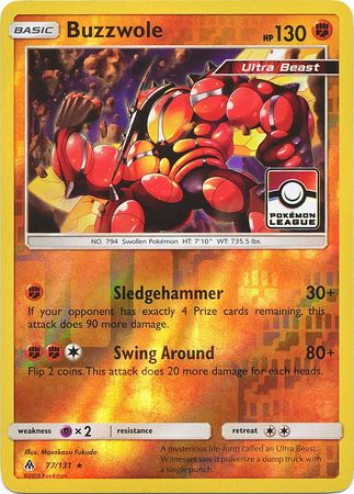 Buzzwole (77/131) (League Promo) [Sun & Moon: Forbidden Light] | Exor Games Truro