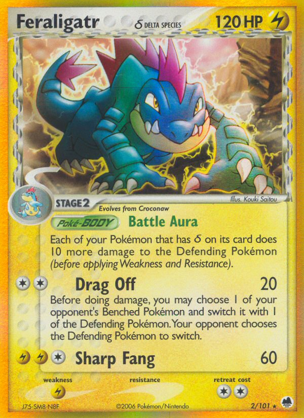 Feraligatr (2/101) (Delta Species) [EX: Dragon Frontiers] | Exor Games Truro