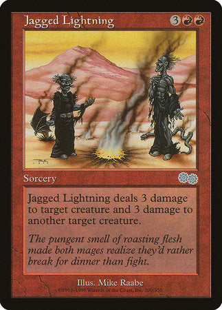 Jagged Lightning [Urza's Saga] | Exor Games Truro