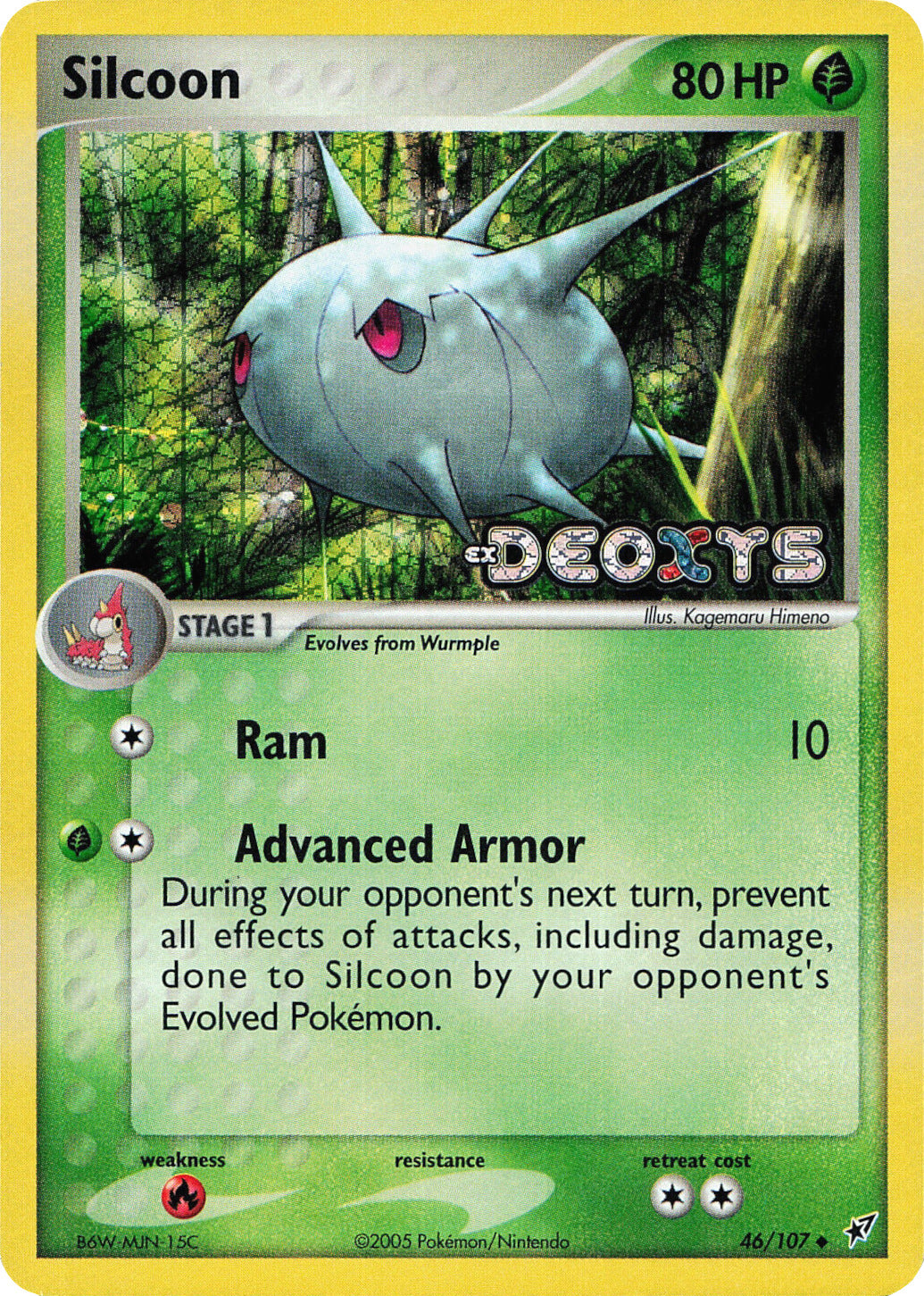 Silcoon (46/107) (Stamped) [EX: Deoxys] | Exor Games Truro
