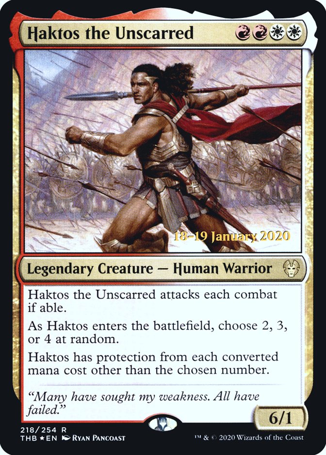 Haktos the Unscarred [Theros Beyond Death Prerelease Promos] | Exor Games Truro