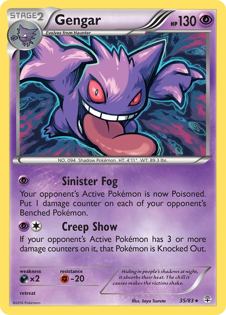 Gengar (35/83) (Cosmos Holo) [XY: Generations] | Exor Games Truro