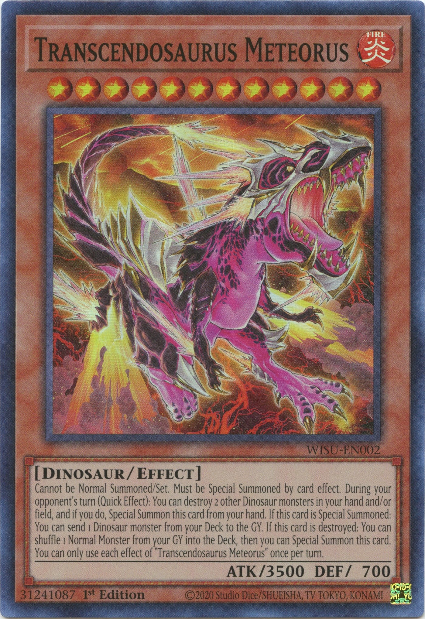 Transcendosaurus Meteorus [WISU-EN002] Super Rare | Exor Games Truro