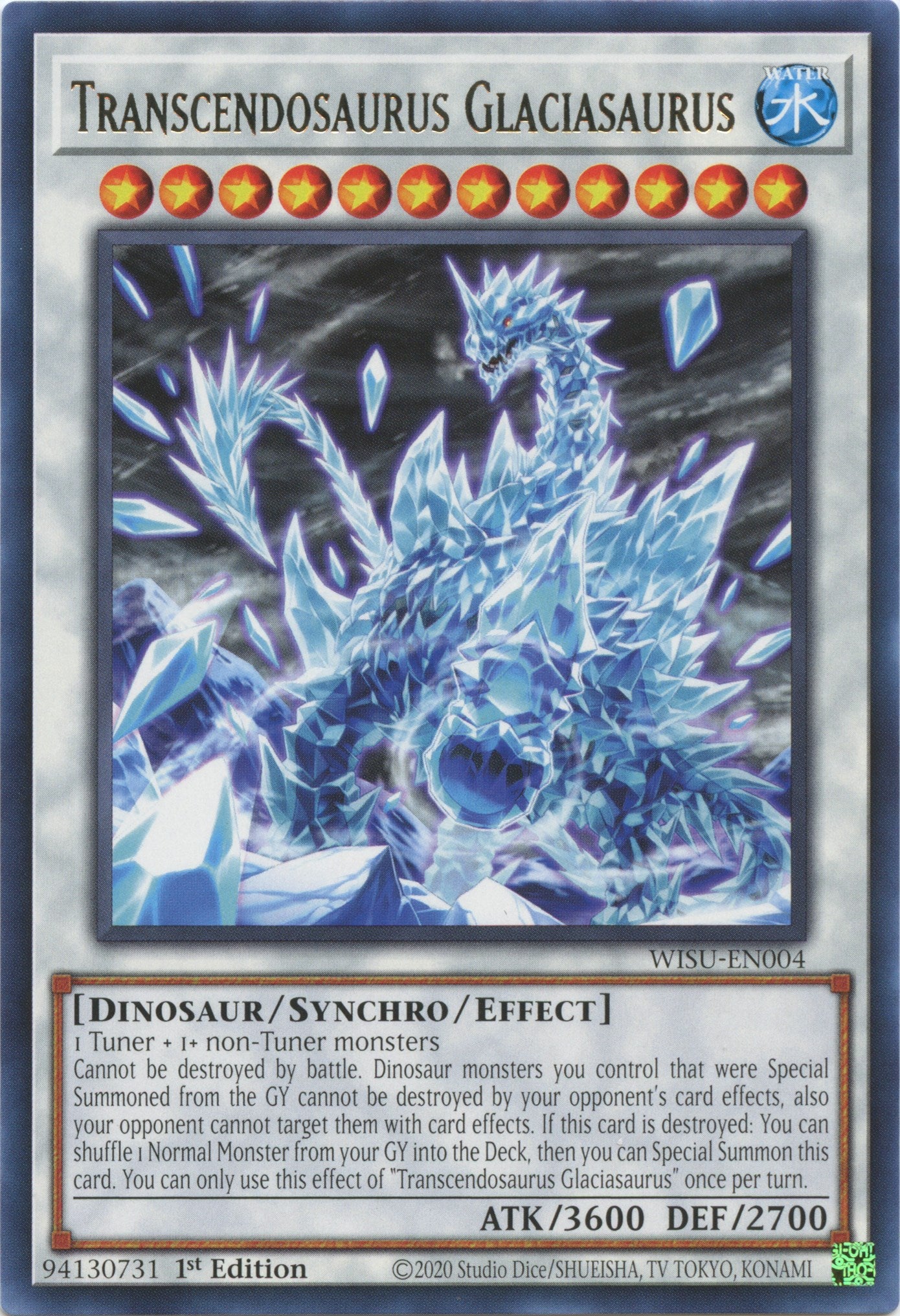 Transcendosaurus Glaciasaurus [WISU-EN004] Rare | Exor Games Truro