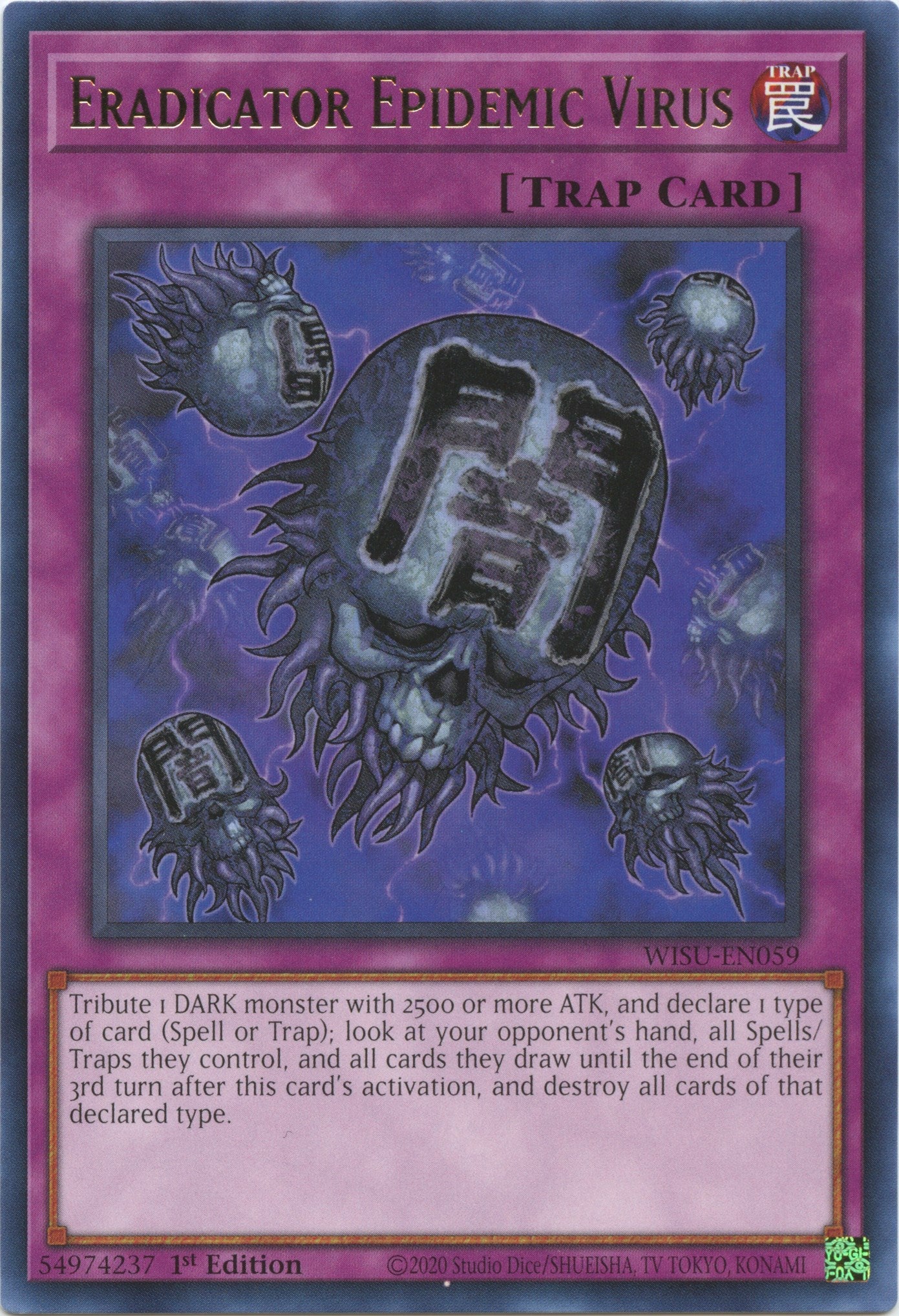 Eradicator Epidemic Virus [WISU-EN059] Rare | Exor Games Truro