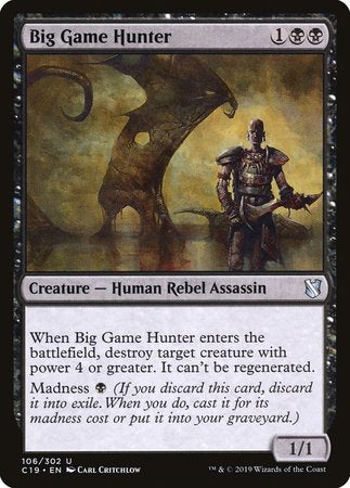 Big Game Hunter [Commander 2019] | Exor Games Truro