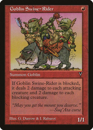 Goblin Swine-Rider [Visions] | Exor Games Truro