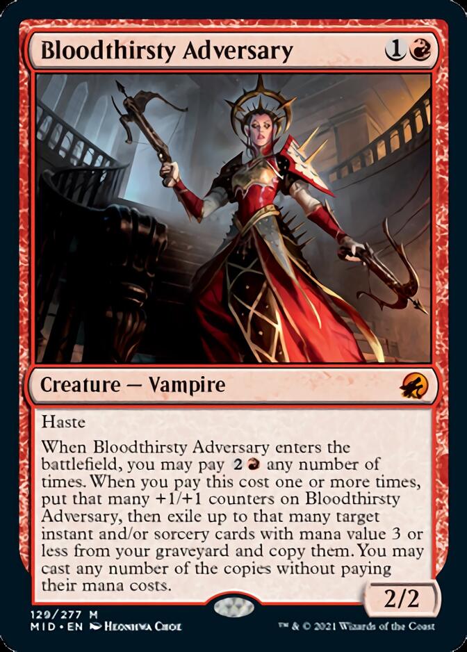 Bloodthirsty Adversary [Innistrad: Midnight Hunt] | Exor Games Truro