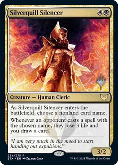 Silverquill Silencer (Promo Pack) [Strixhaven: School of Mages Promos] | Exor Games Truro
