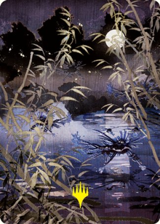 Swamp Art Card (Gold-Stamped Signature) [Kamigawa: Neon Dynasty Art Series] | Exor Games Truro