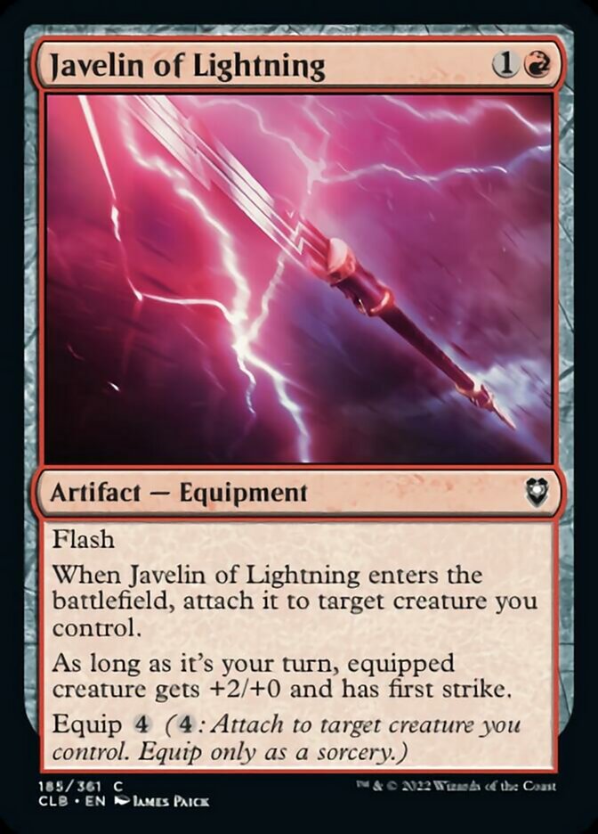 Javelin of Lightning [Commander Legends: Battle for Baldur's Gate] | Exor Games Truro