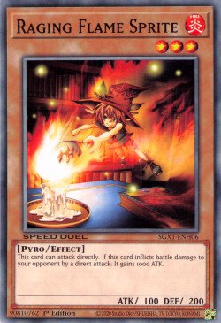 Raging Flame Sprite [SGX1-ENH06] Common | Exor Games Truro