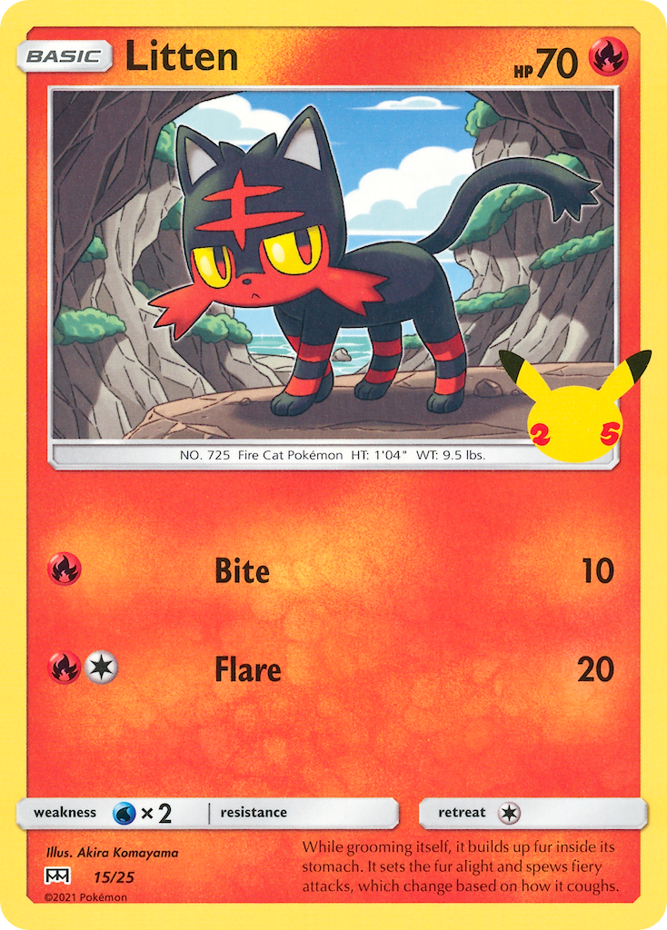 Litten (15/25) [McDonald's 25th Anniversary] | Exor Games Truro