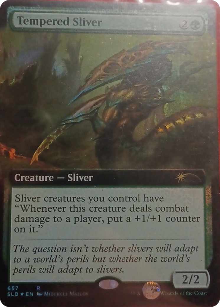 Tempered Sliver (Extended Art) [Secret Lair Drop Promos] | Exor Games Truro