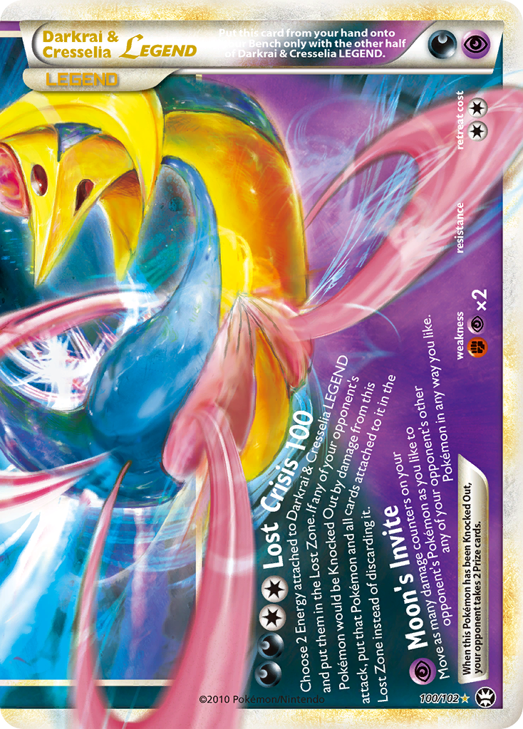 Darkrai & Cresselia LEGEND (100/102) [HeartGold & SoulSilver: Triumphant] | Exor Games Truro