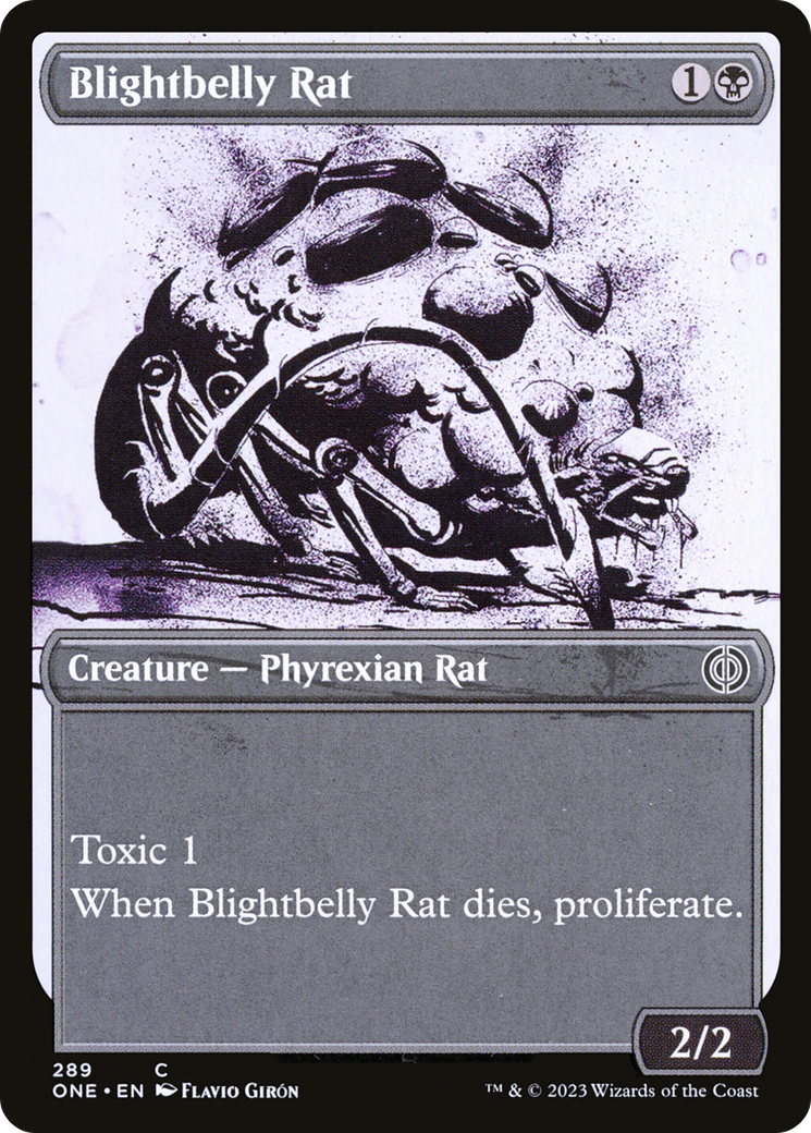 Blightbelly Rat (Showcase Ichor) [Phyrexia: All Will Be One] | Exor Games Truro