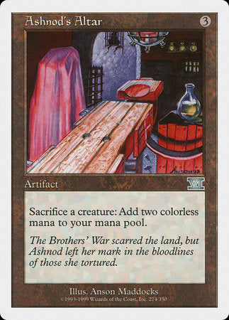Ashnod's Altar [Classic Sixth Edition] | Exor Games Truro