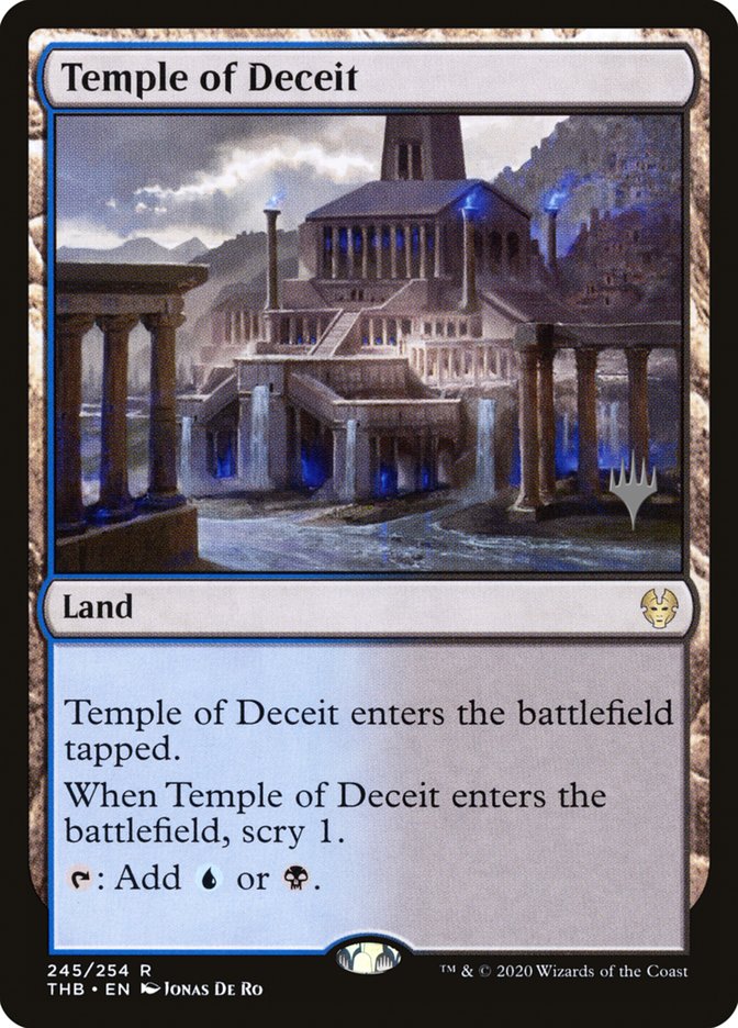 Temple of Deceit (Promo Pack) [Theros Beyond Death Promos] | Exor Games Truro