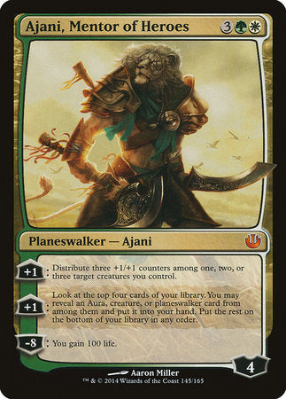 Ajani, Mentor of Heroes [Journey into Nyx] | Exor Games Truro