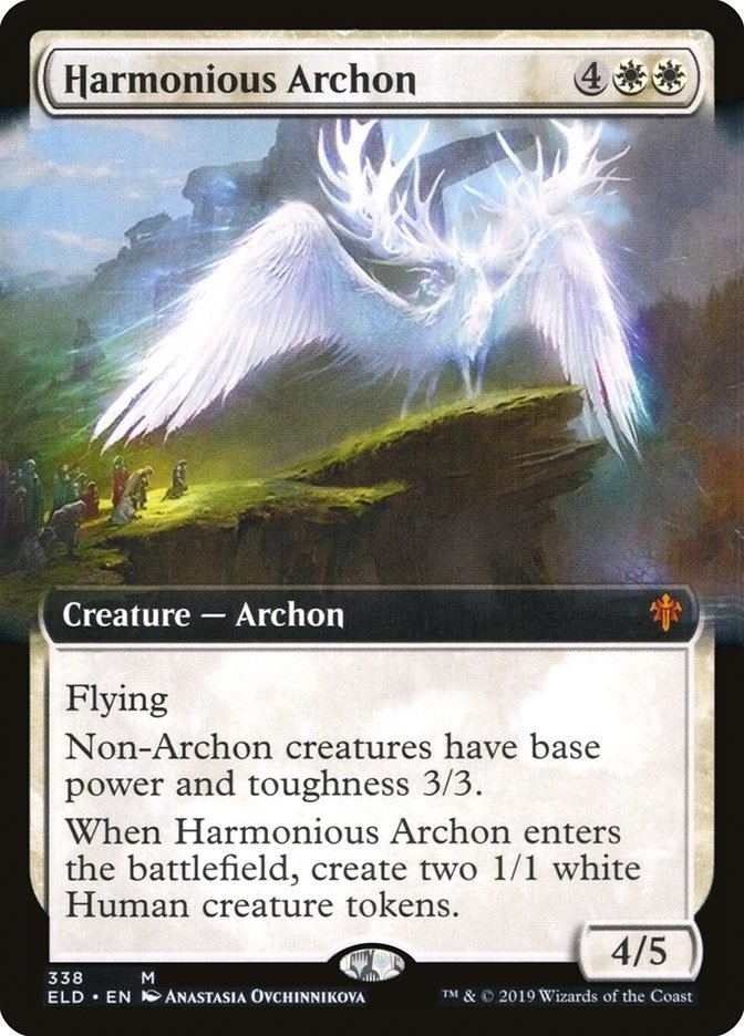 Harmonious Archon (Extended Art) [Throne of Eldraine] | Exor Games Truro