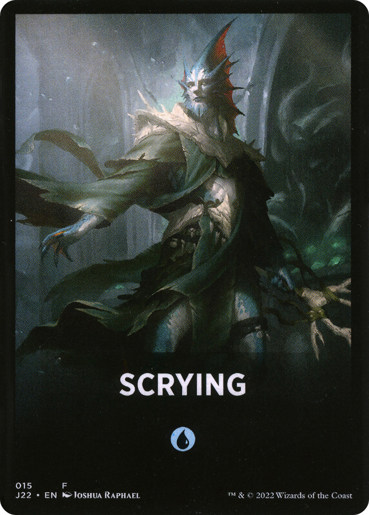 Scrying Theme Card [Jumpstart 2022 Front Cards] | Exor Games Truro