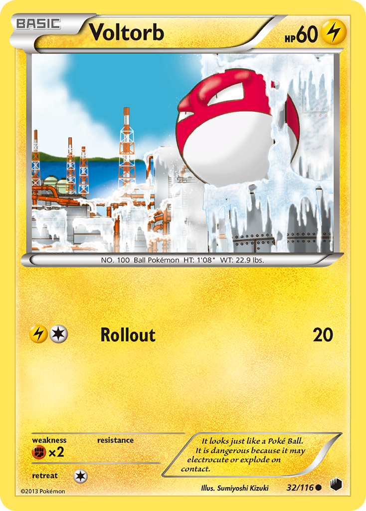 Voltorb (32/116) [Black & White: Plasma Freeze] | Exor Games Truro