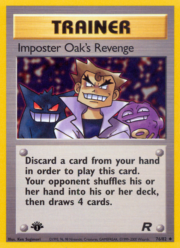 Imposter Oak's Revenge (76/82) [Team Rocket 1st Edition] | Exor Games Truro