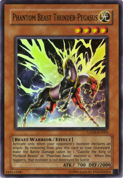 Phantom Beast Thunder-Pegasus [GX02-EN003] Super Rare | Exor Games Truro