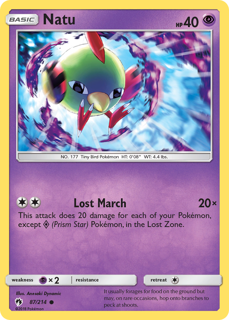 Natu (87/214) [Sun & Moon: Lost Thunder] | Exor Games Truro