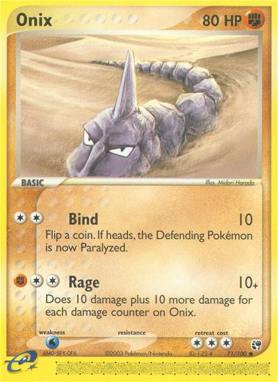 Onix (71/100) [EX: Sandstorm] | Exor Games Truro