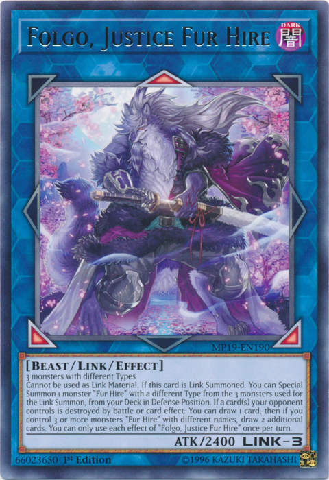 Folgo, Justice Fur Hire [MP19-EN190] Rare | Exor Games Truro