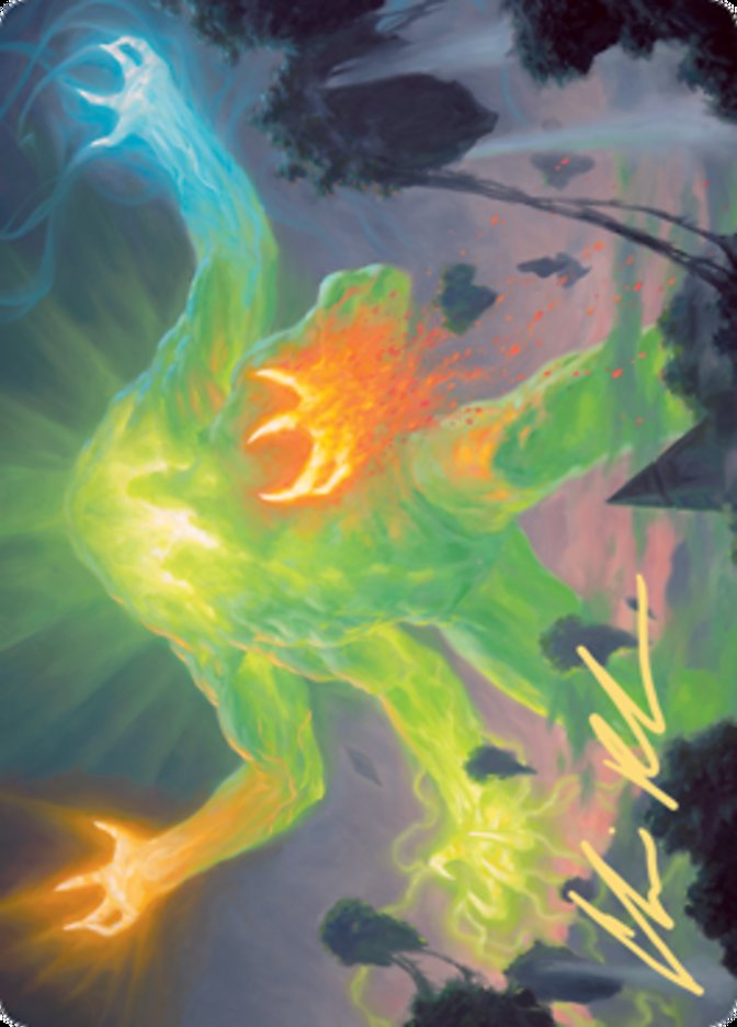 Omnath, Locus of Creation Art Card (Gold-Stamped Signature) [Zendikar Rising Art Series] | Exor Games Truro
