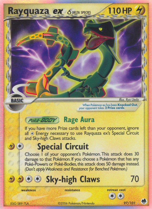 Rayquaza ex (97/101) (Delta Species) [EX: Dragon Frontiers] | Exor Games Truro