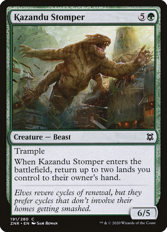 Kazandu Stomper [Zendikar Rising] | Exor Games Truro
