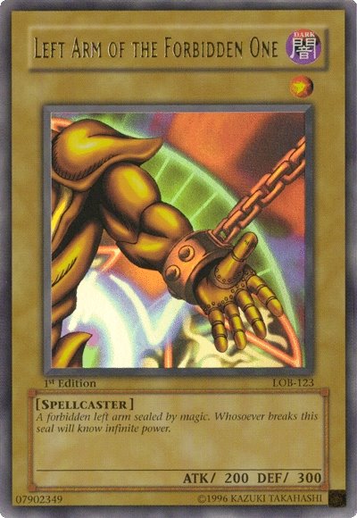 Left Arm of the Forbidden One [LOB-123] Ultra Rare | Exor Games Truro