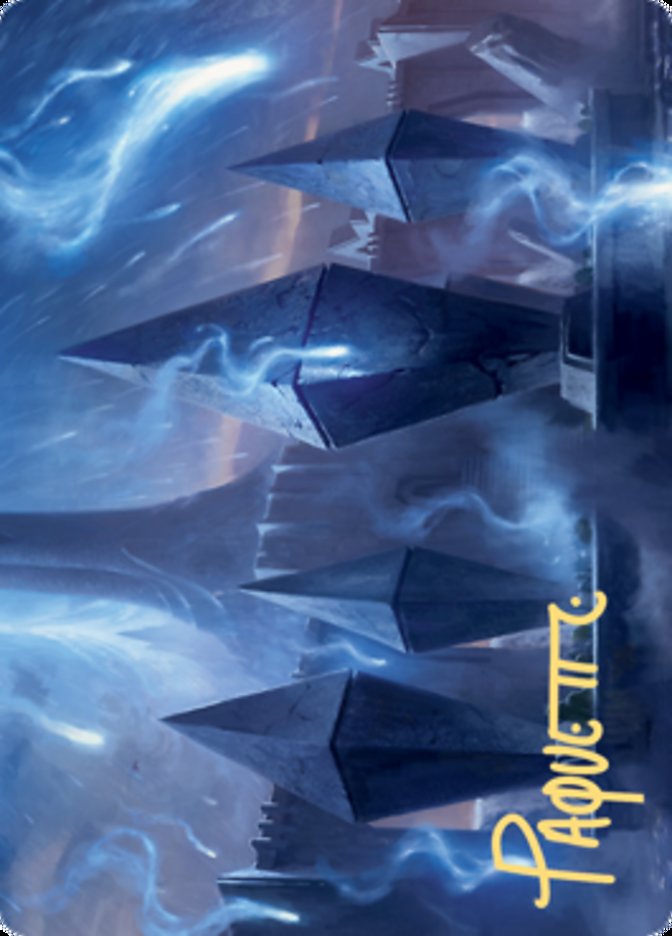 Sea Gate Restoration Art Card (Gold-Stamped Signature) [Zendikar Rising Art Series] | Exor Games Truro
