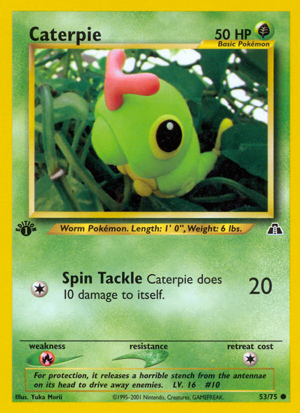 Caterpie (53/75) [Neo Discovery 1st Edition] | Exor Games Truro