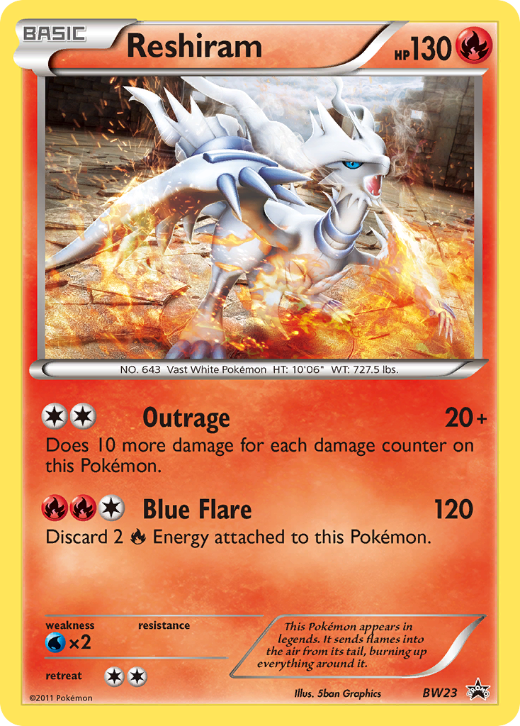 Reshiram (BW23) [Black & White: Black Star Promos] | Exor Games Truro