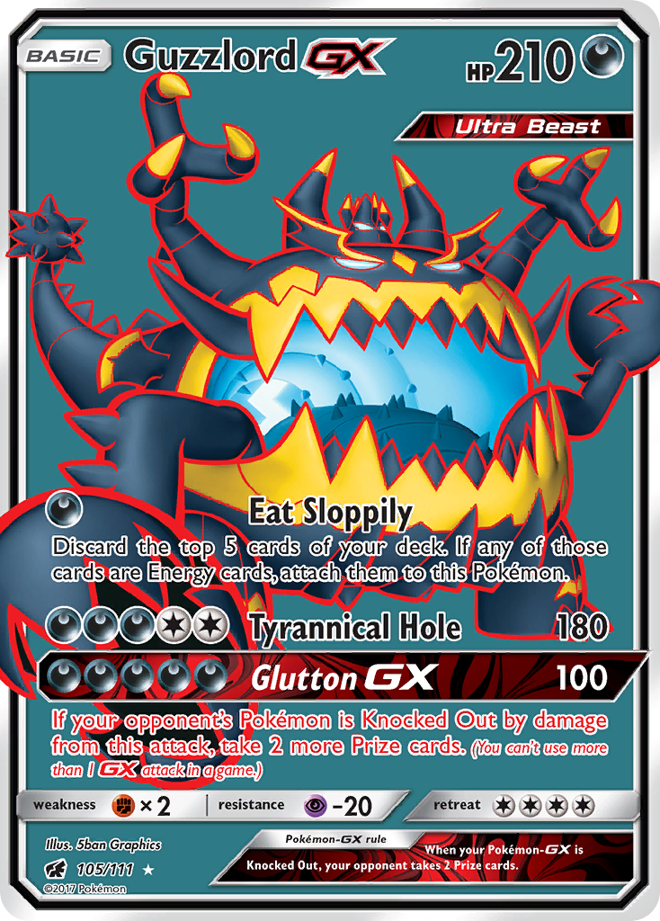 Guzzlord GX (105/111) [Sun & Moon: Crimson Invasion] | Exor Games Truro