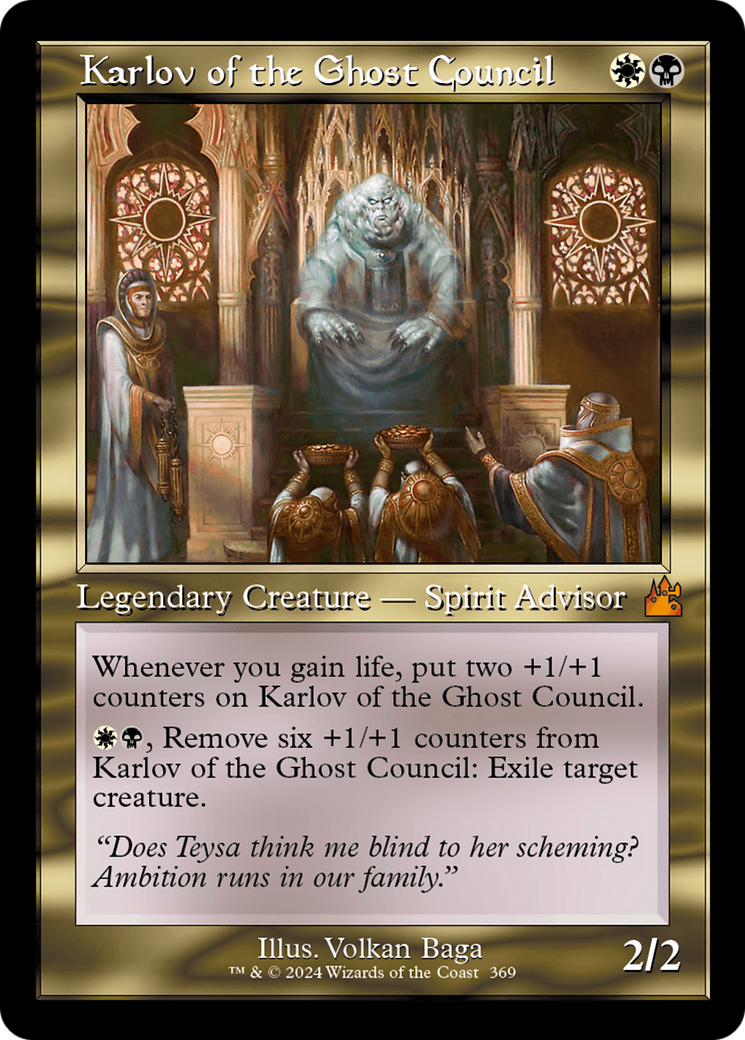 Karlov of the Ghost Council (Retro Frame) [Ravnica Remastered] | Exor Games Truro