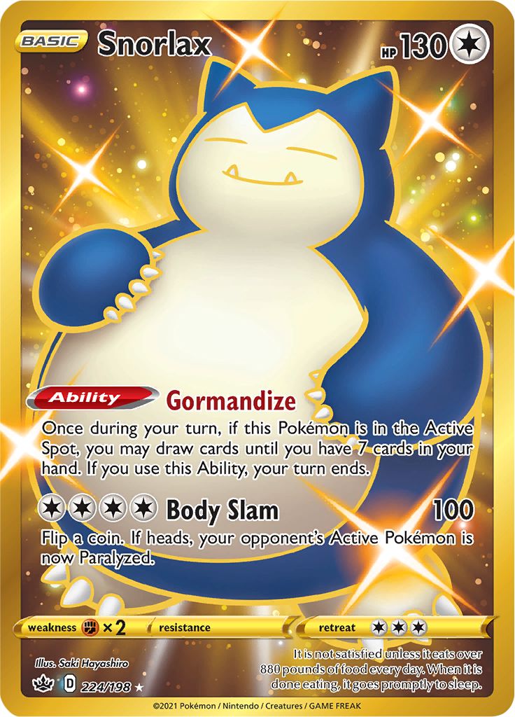 Snorlax (224/198) [Sword & Shield: Chilling Reign] | Exor Games Truro