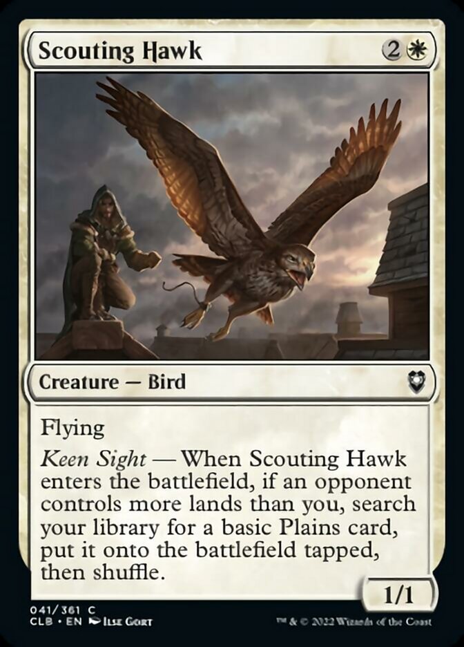 Scouting Hawk [Commander Legends: Battle for Baldur's Gate] | Exor Games Truro