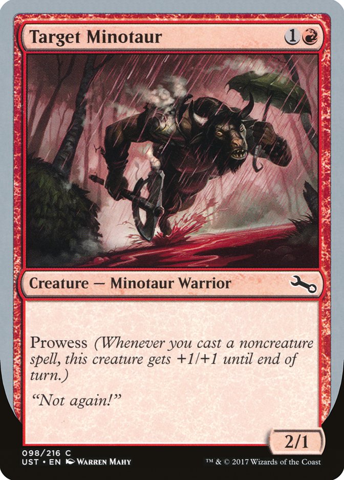 Target Minotaur (Rain Art) [Unstable] | Exor Games Truro