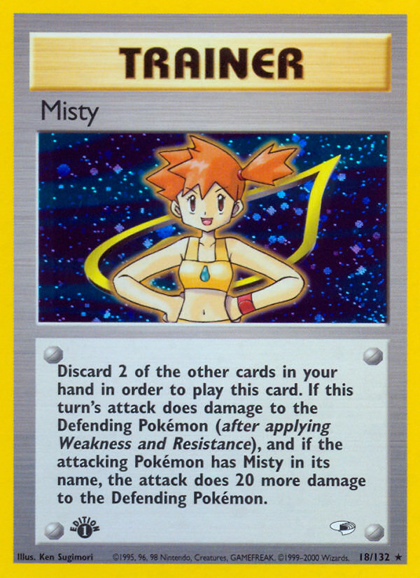 Misty (18/132) [Gym Heroes 1st Edition] | Exor Games Truro